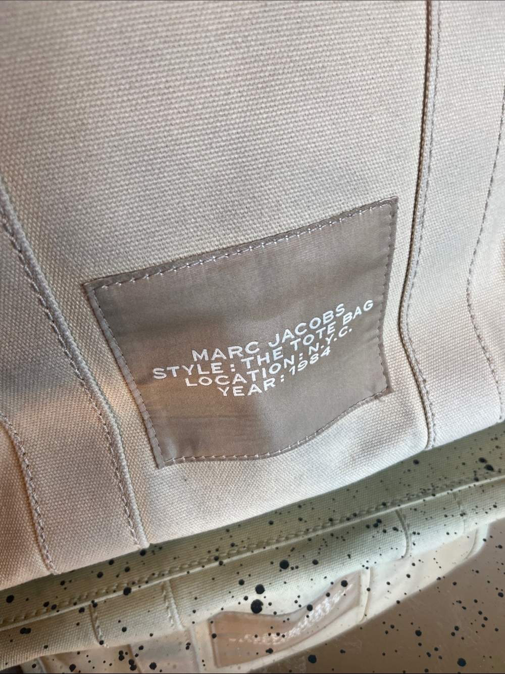 Marc Jacobs Beige Canvas Logo Tote - Picture 7 of 15